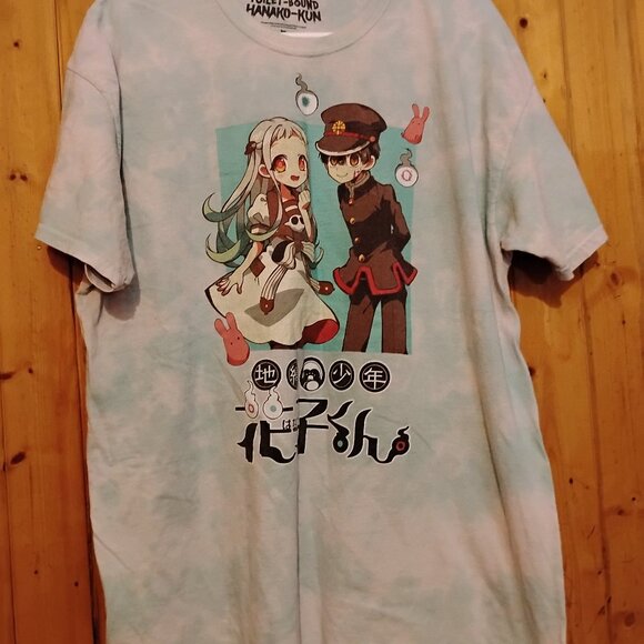 Men's White XL Anime Manga Toilet Bound Hanako-Kun T-Shirt Goodie Two Sleeves - Picture 3 of 4